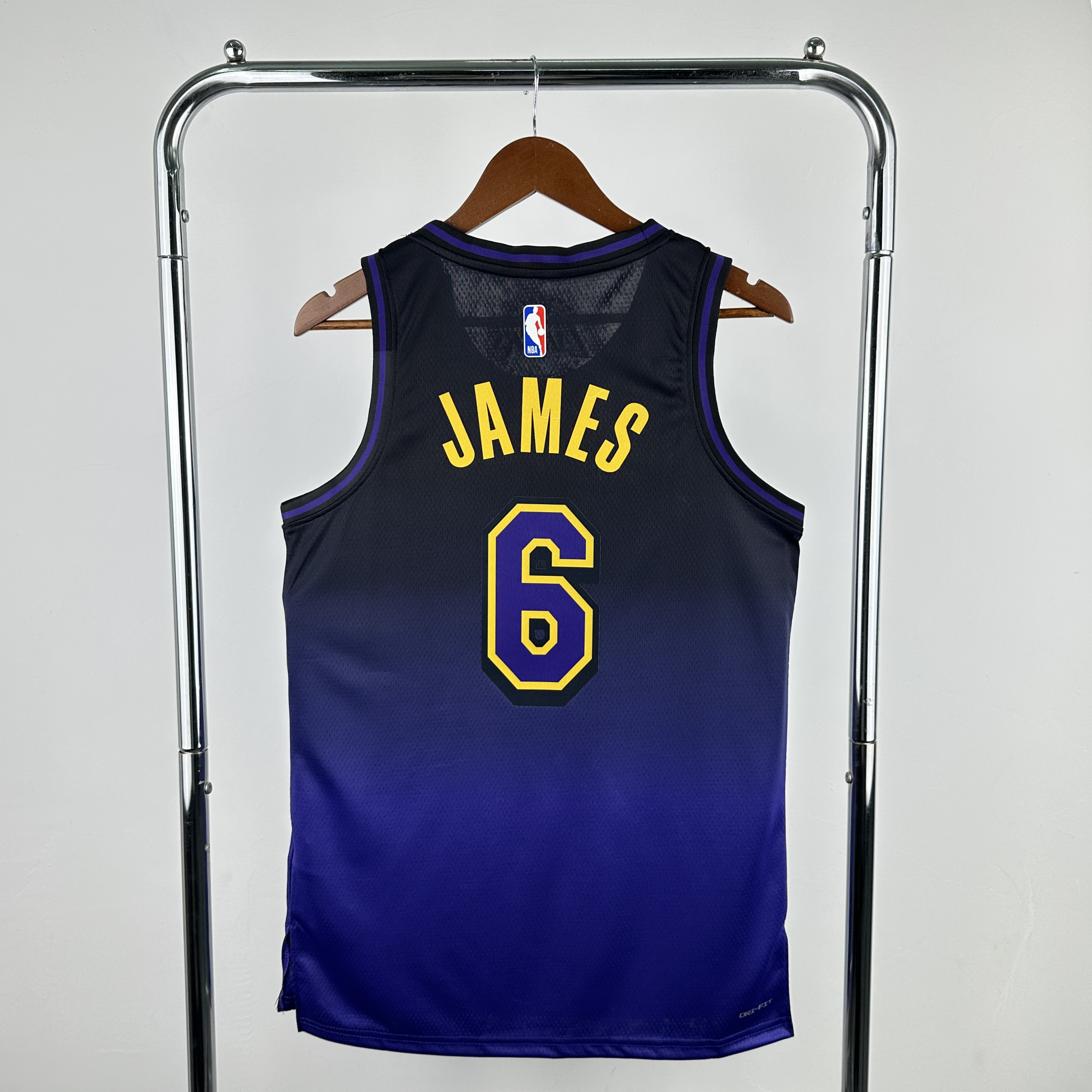 Men Los Angeles Lakers #6 James purple NBA 2024-25 Season Jerseys